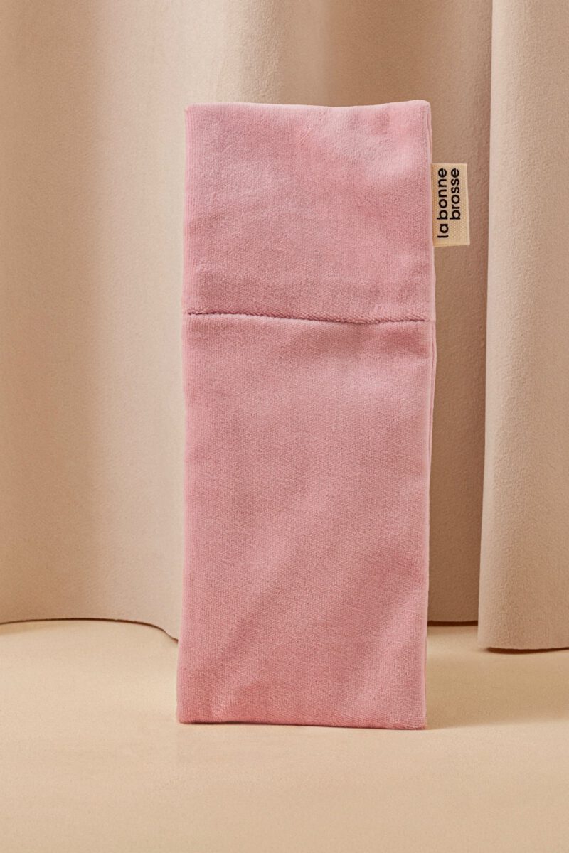 La Pochette "Grande Brosse" Rose Poudré