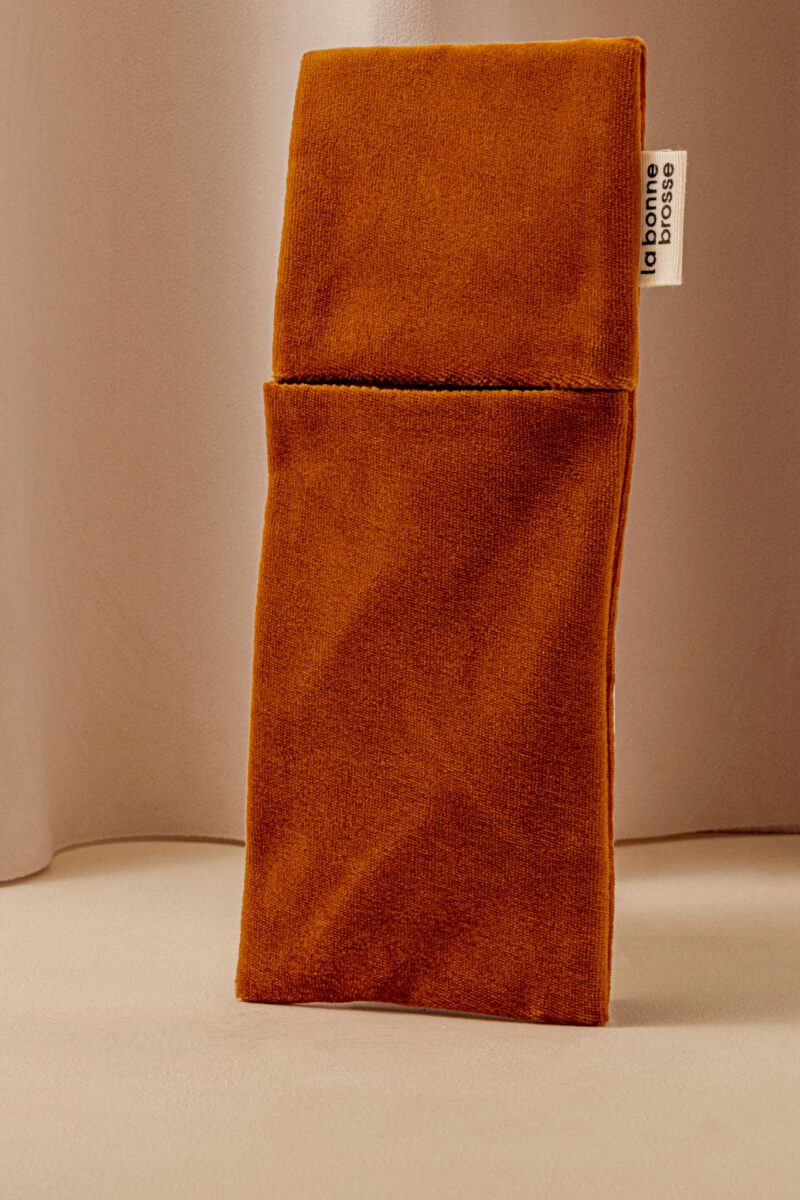 La Pochette "Grande Brosse" Terracotta