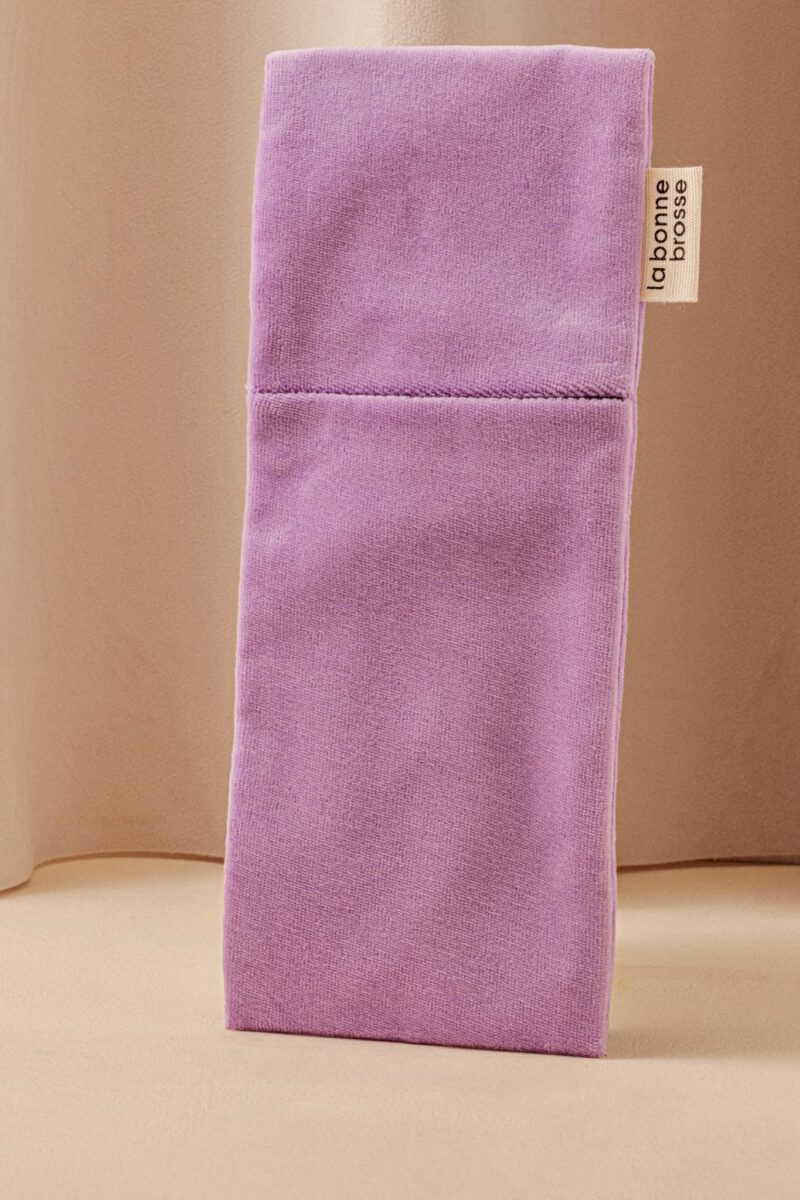 La Pochette "Grande Brosse" Rose Lilas