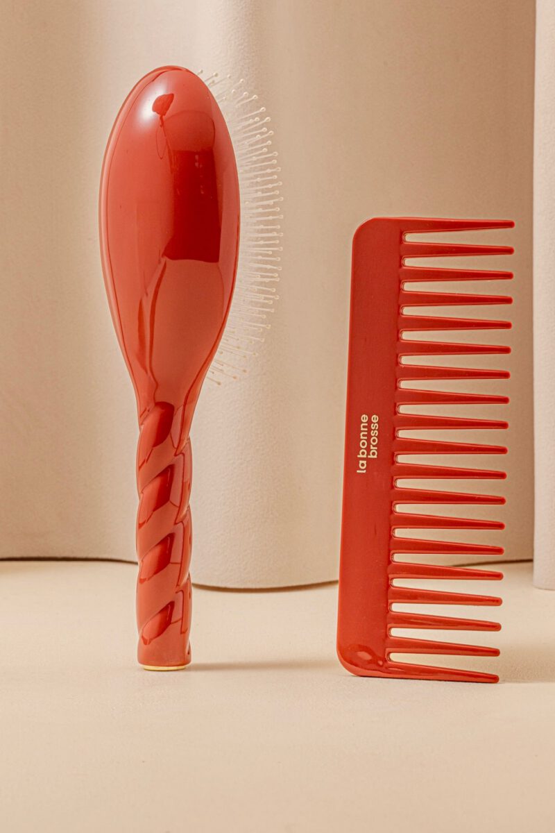 Le Peigne Large Démêlant en Acétate Terre Battue